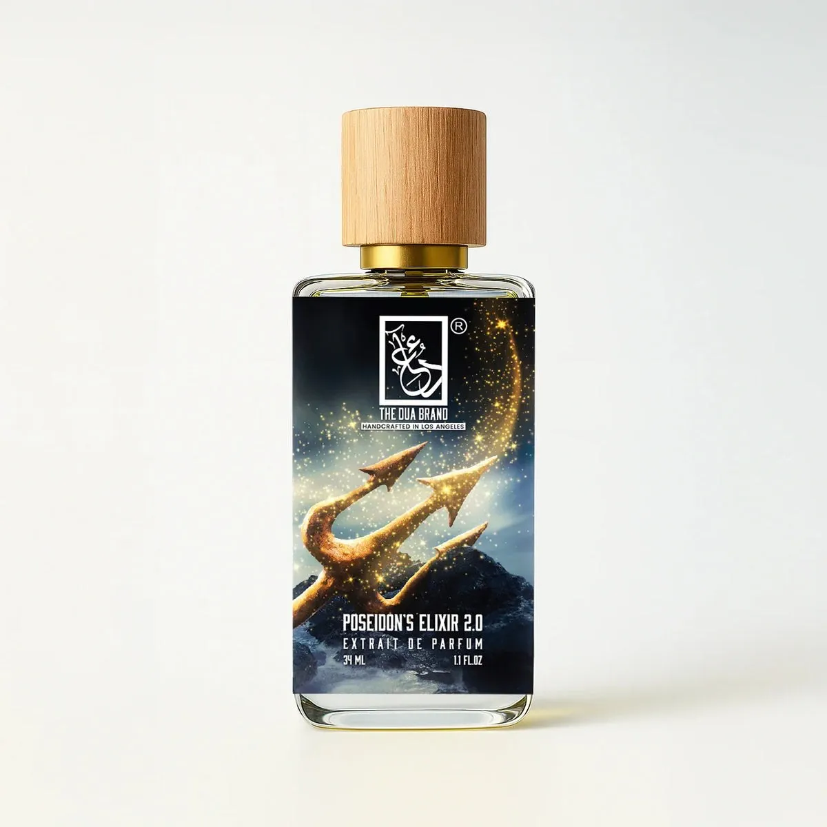 Dua Fragrances Poseidon's Elixir 2.0, the bottle