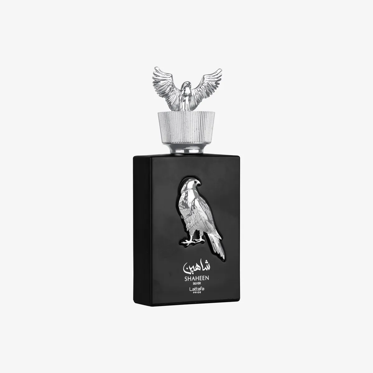 Lattafa Shaheen Silver, the bottle