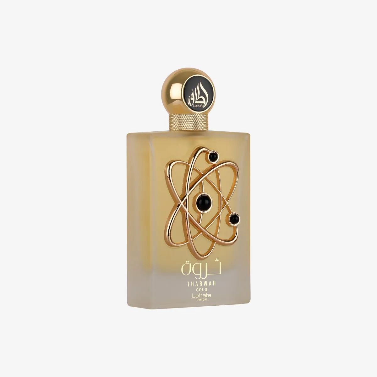 Lattafa Tharwah Gold, the bottle