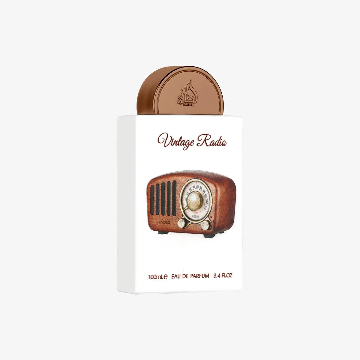 Lattafa Vintage Radio, the bottle